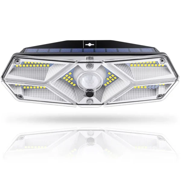 SM23256 ABS Plastic 104-LED Solar Motion Sensor Wall Lamp_6
