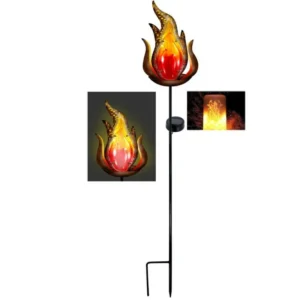 SM23303 Plastic PP Solar Flame Stake Light_2