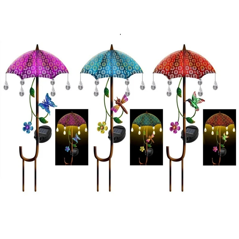 SM23305 PP Plastic Solar Umbrella Stake Light_2