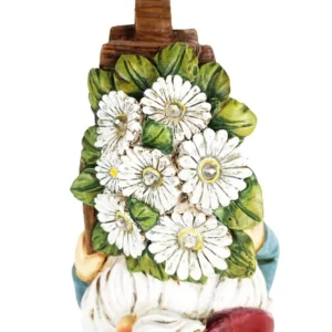 SM23307 Solar Polyresin Gnome Statue with Freestanding Light_2