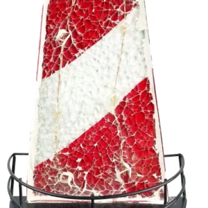 SM23308 Glass and Metal Iron Solar Lighthouse Stake Light