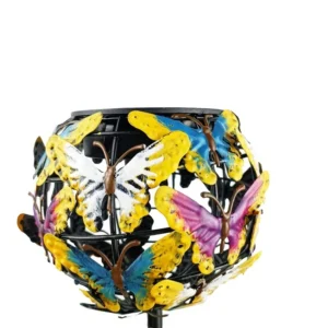 SM23310 Solar Hollow Butterfly Metal Iron Animal Stake Light