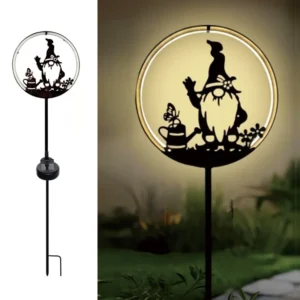 SM23317 Gnome Solar Metal Iron Strip Stake Light_1_20251010_142404