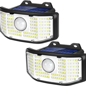 SM23343 ABS Plastic 112 LED Solar PIR Motion Sensor Wall Light