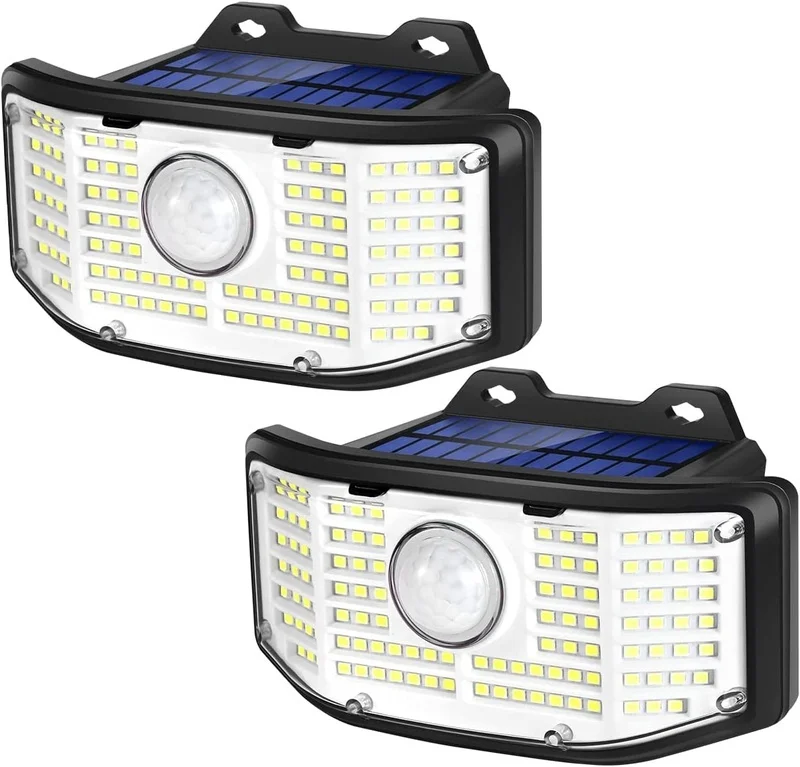 SM23343 ABS Plastic 112 LED Solar PIR Motion Sensor Wall Light