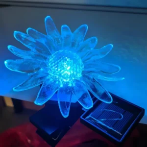 SM23344 Pack of 3 Plastic PP Sunflower Flower Solar Clip Lights_3