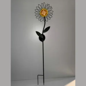 SM23387 Plastic PP Sunflower Solar Stake Light_2