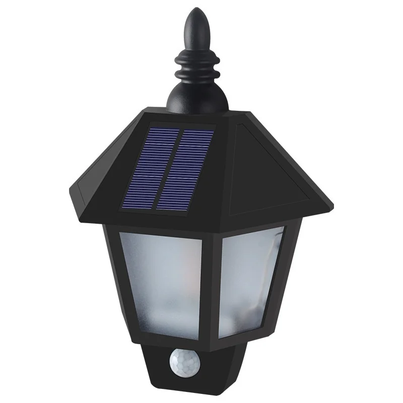 SM23394 ABS Plastic Solar Induction Hexagonal Wall Lamp