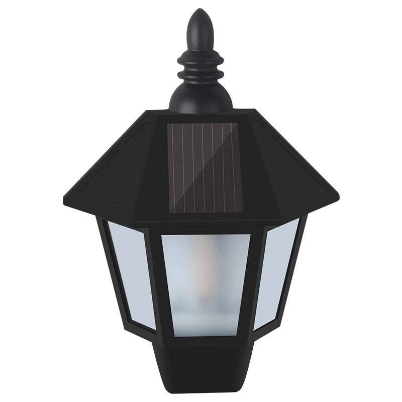 SM23395 ABS Plastic Solar Hexagonal Wall Lamp