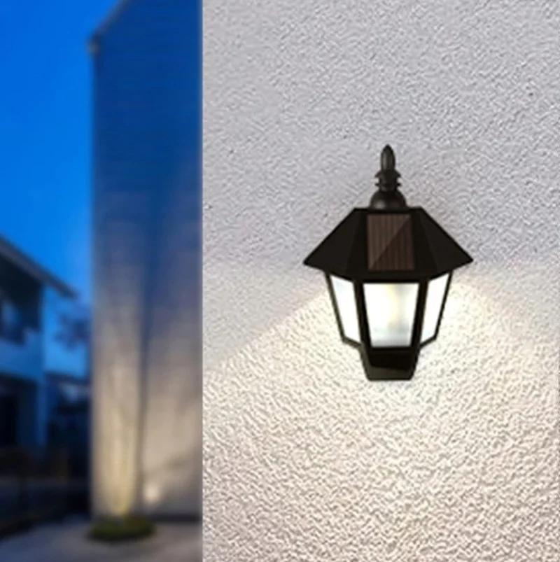 SM23395 ABS Plastic Solar Hexagonal Wall Lamp_2