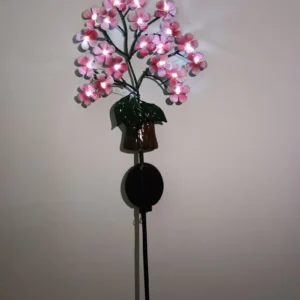 SM23403 PP Plastic Solar Flower Stake Light