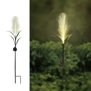 SM23423 Reed Solar Stake Light with Metal Iron and Fiber_2
