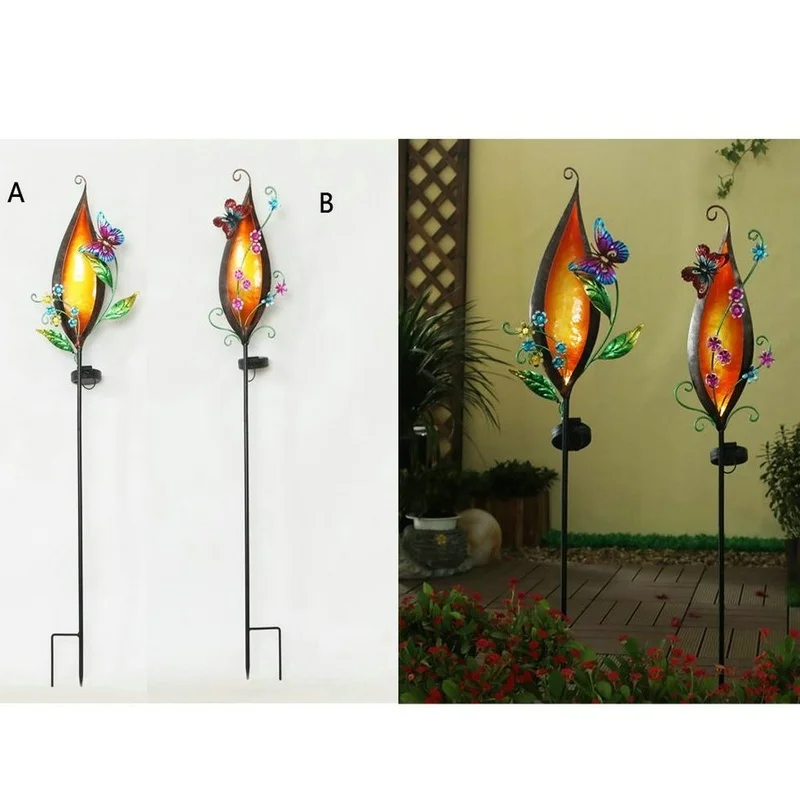 SM23437 PP Plastic Butterfly Solar Garden Stake Light