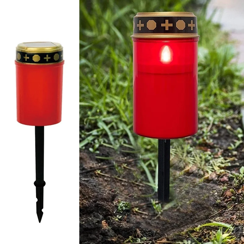 SM23442 Plastic PP Solar Cemetery Tabletop Lamp_5