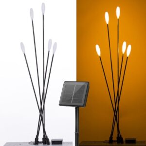 SM23452 5 LED light Bulb Stick Decorative with Solar Power Pannel String