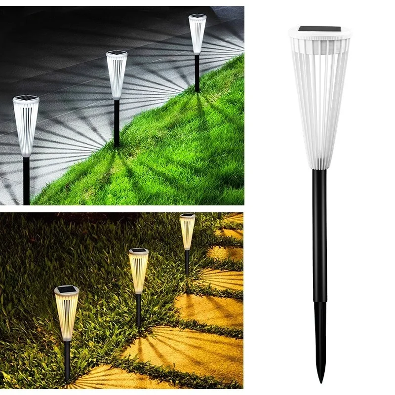 SM23469 ABS Plastic Solar Pathway Lights, Pack of 2, Stake Lantern with Leaf and Marigold Flower Design_1_20251010_142404