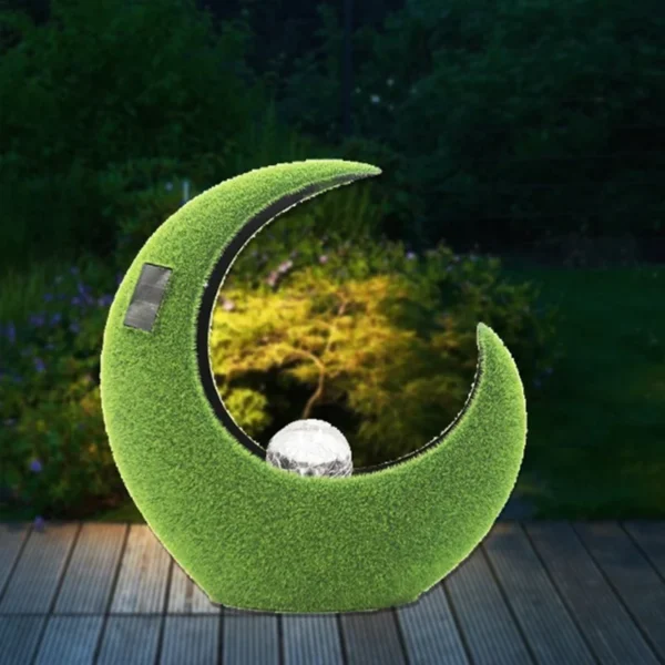 SM23476 Moon Solar Metal Iron Tabletop Light