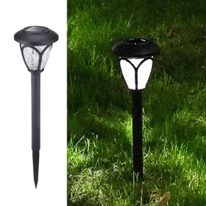 SM23551 Pack of 4 Plastic PP Solar Pathway Stake Lights - Hollow-Out Globe Lantern_3