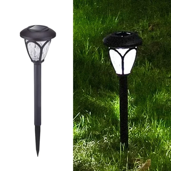 SM23551 Pack of 4 Plastic PP Solar Pathway Stake Lights - Hollow-Out Globe Lantern_7