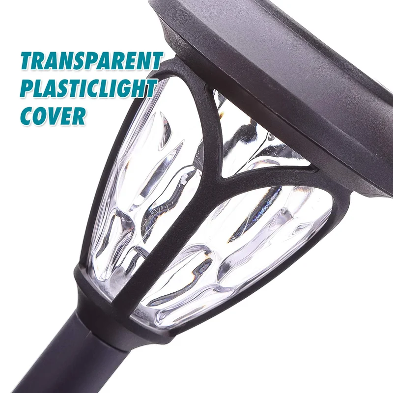 SM23551 Pack of 4 Plastic PP Solar Pathway Stake Lights - Hollow-Out Globe Lantern_8