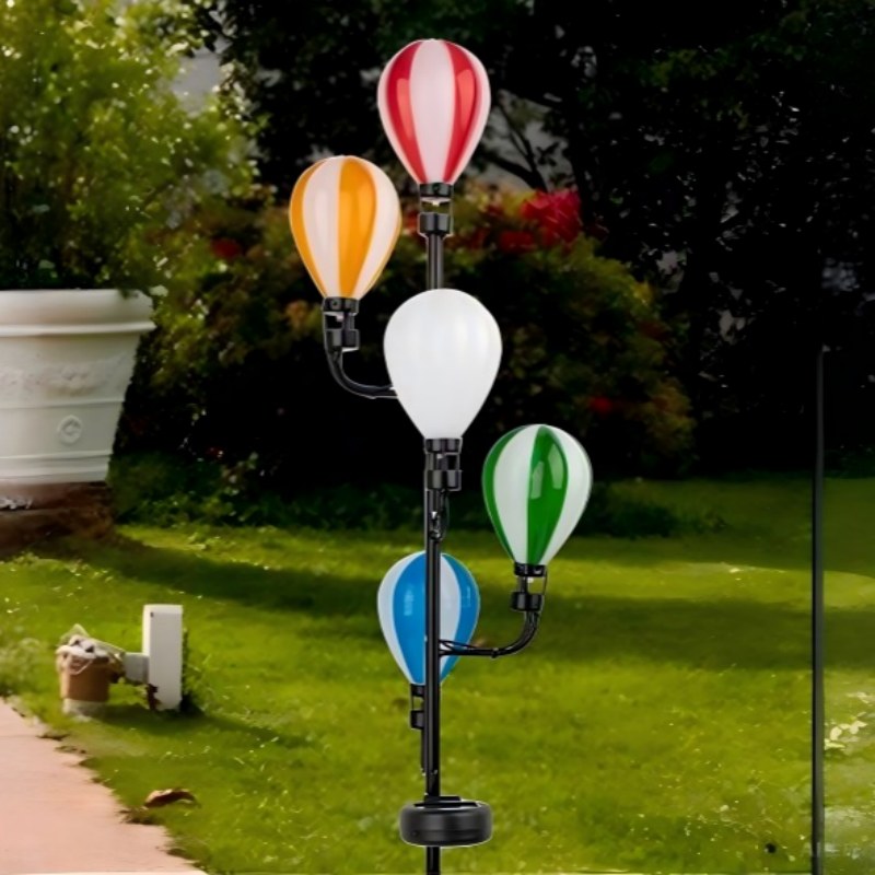 SM23590 5 IN 1 Hot Air Balloon Solar Stake Light