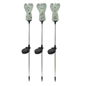 SM23597 Solar Angel Light Resin Statue with Stake_3