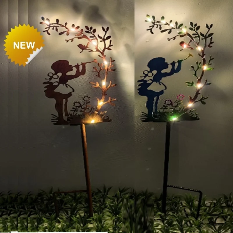 SM23603 Plastic PP Decorative Solar Stake Light with Tree, Girl, and Bird_2_20251010_142404