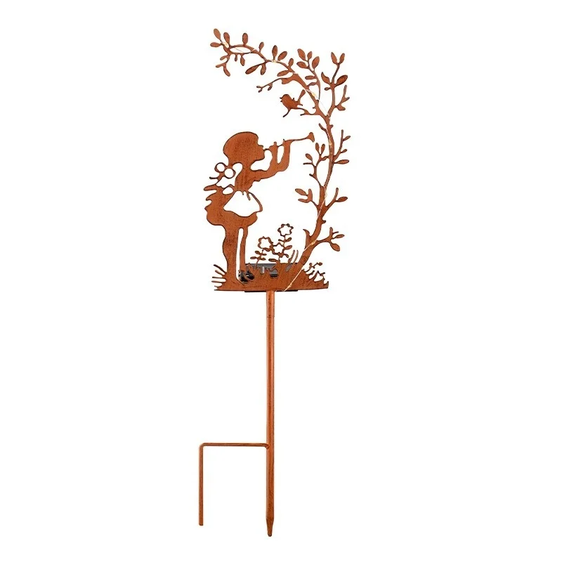 SM23603 Plastic PP Decorative Solar Stake Light with Tree, Girl, and Bird_3_20251010_142404