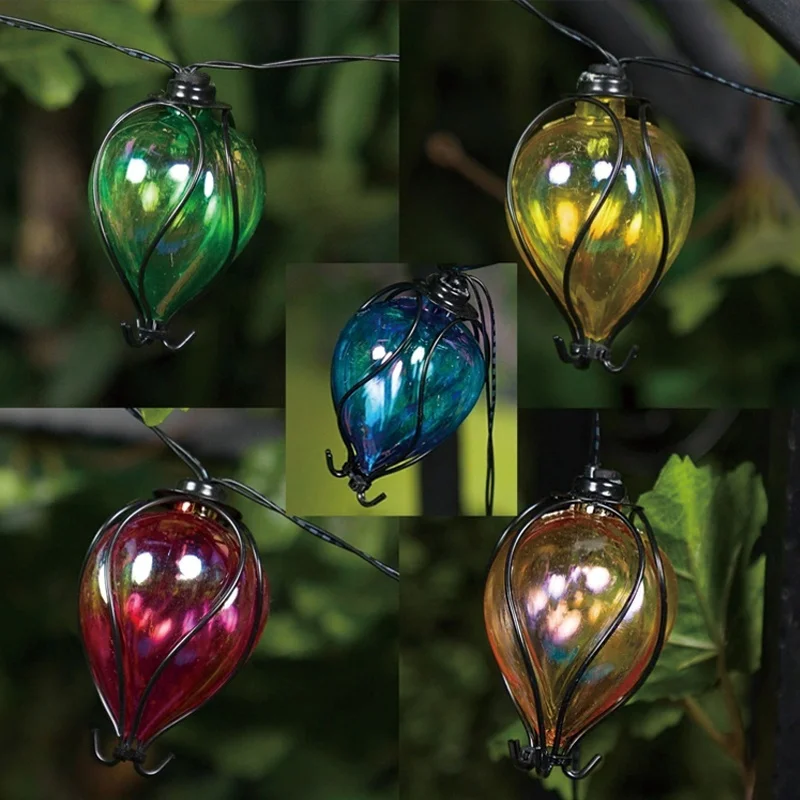 SM23719 PP Plastic 10-LED Multicolor Solar Fairy String Light_2