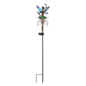 SM23739 Acrylic Dancing Fairy Solar Stake Light with Metal Iron_2