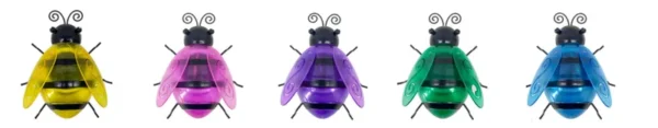 SM24011 Colorful Decorative Plastic PP Solar Bee Stake Light for Garden_2