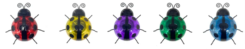 SM24012 Plastic PP Solar Ladybug Stake Light Animal Ladybird_2