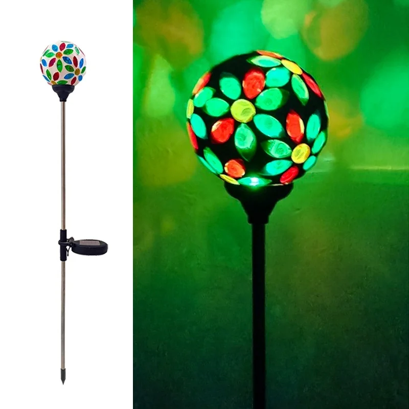 SM24013 Plastic PP Solar Stake Light with Mosaic Flower Design_3_20251010_142404