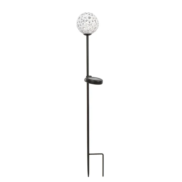 SM24015 PP Plastic Hollow Globe Solar Stake Light Shade_9