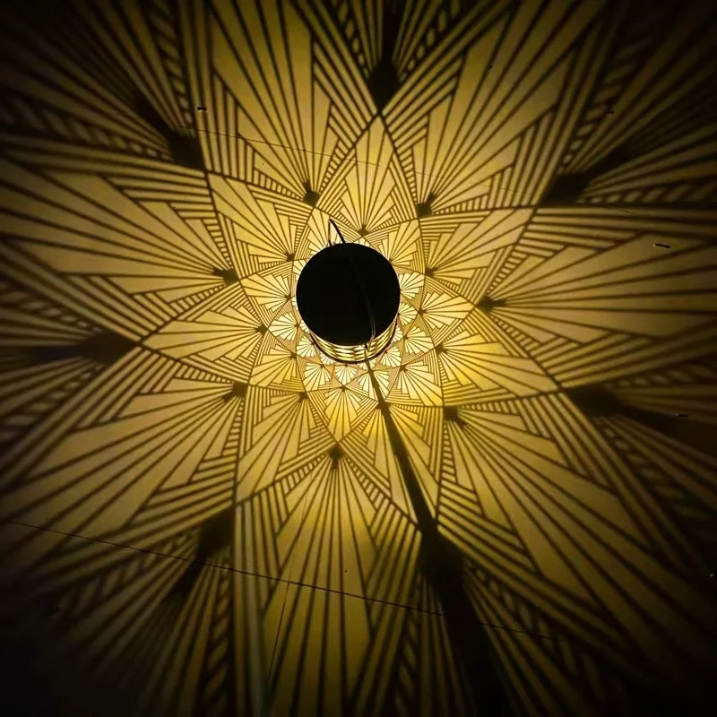 SM24061 Plastic PP Lotus Flower-Shaped Hanging Solar Lantern_3