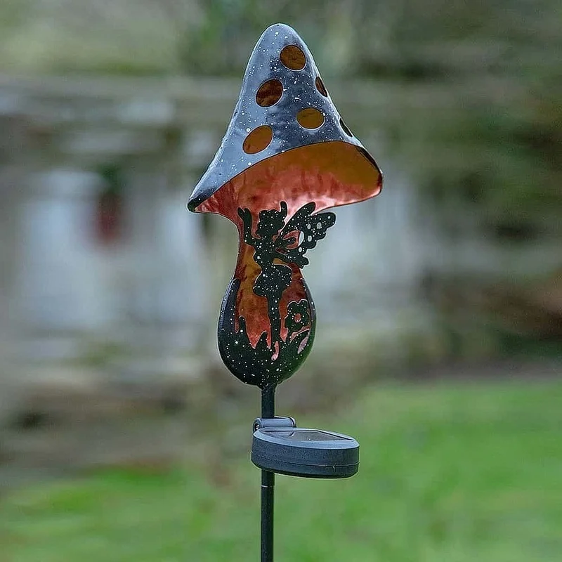 SM24062 Plastic PP Mushroom Fairy Solar Stake Light_2