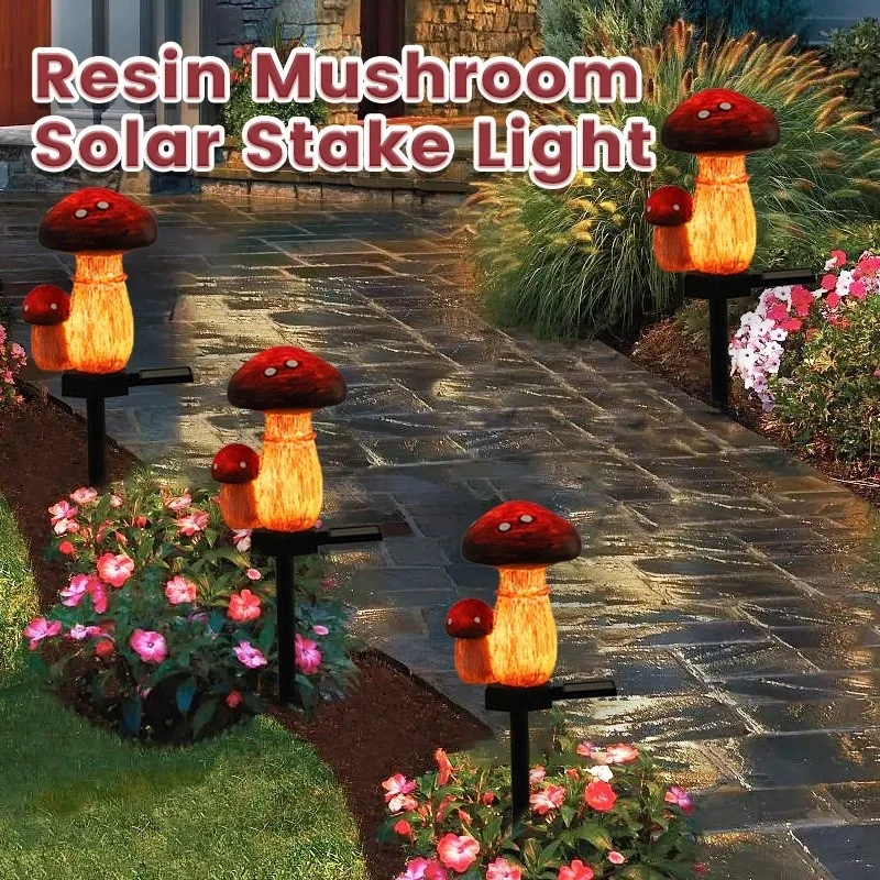 SM24067 Mushroom Resin Statue Solar Stake Light_4_20251010_142404