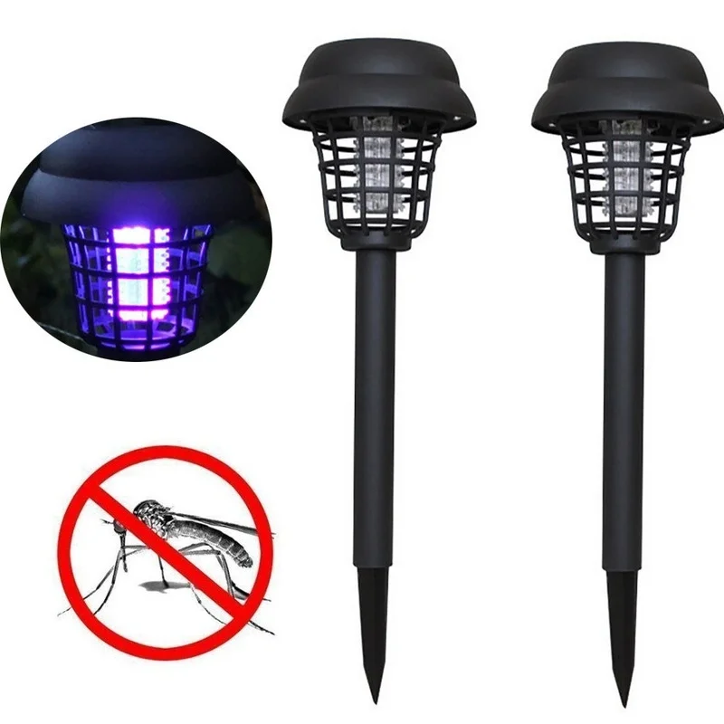 SM241025 ABS Plastic Solar Mini Mosquito Killer Stake Light