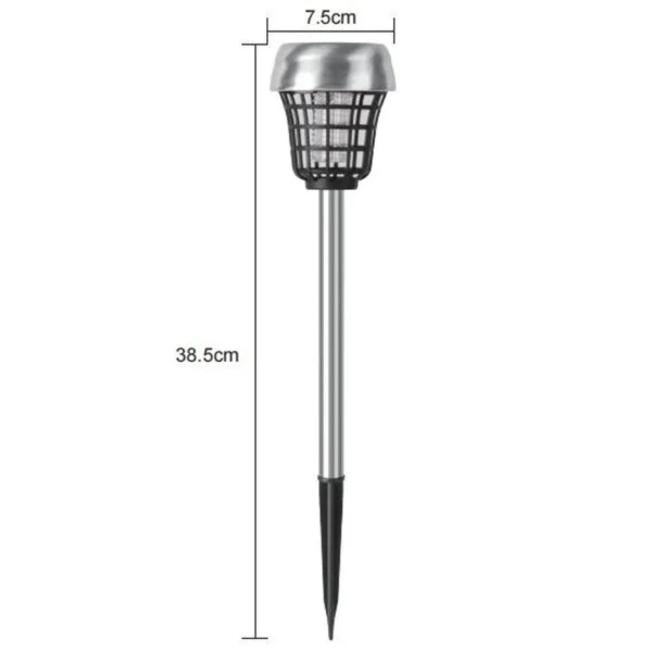 SM241026 ABS Plastic Mini Stainless Steel Solar Tabletop Mosquito Killer Lamp
