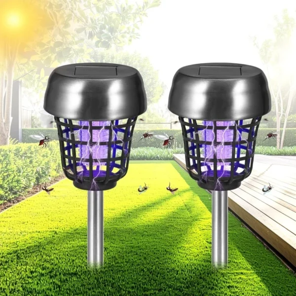 SM241026 ABS Plastic Mini Stainless Steel Solar Tabletop Mosquito Killer Lamp_2