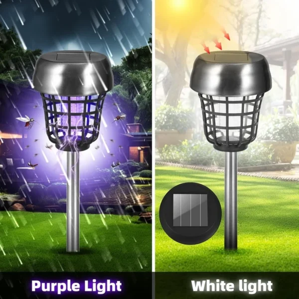 SM241026 ABS Plastic Mini Stainless Steel Solar Tabletop Mosquito Killer Lamp_4