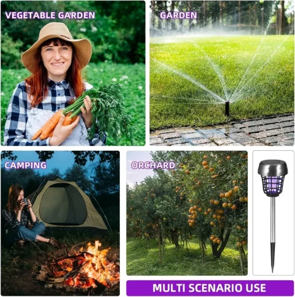 SM241026 ABS Plastic Mini Stainless Steel Solar Tabletop Mosquito Killer Lamp_6