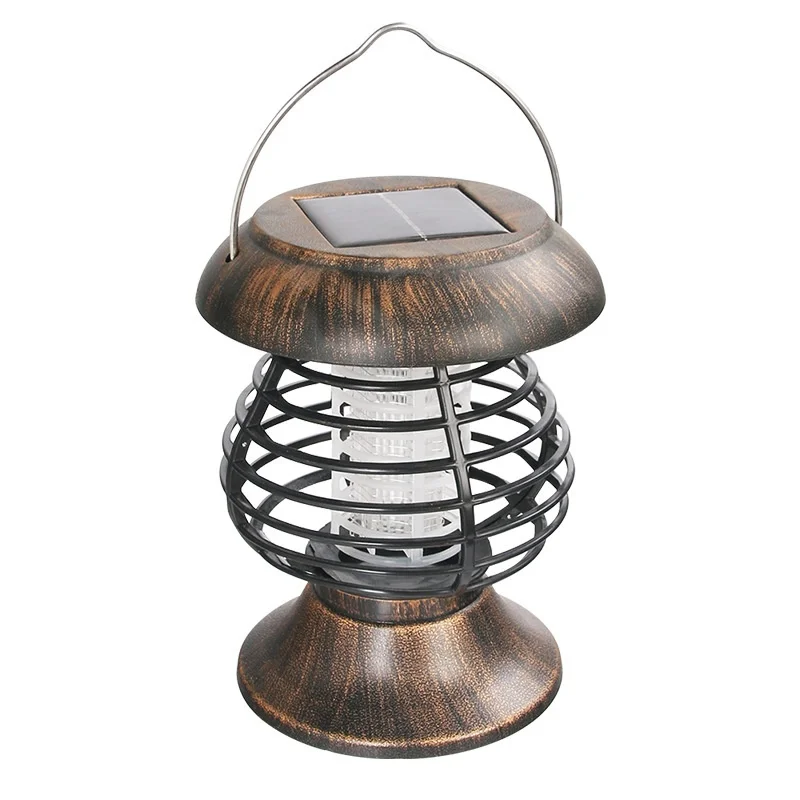 SM241027 Bronze ABS Plastic Handheld Solar Mosquito Killer Lamp, Tabletop Light_2