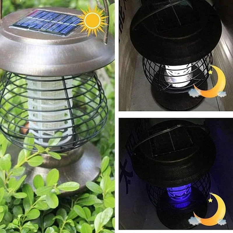 SM241027 Bronze ABS Plastic Handheld Solar Mosquito Killer Lamp, Tabletop Light_6