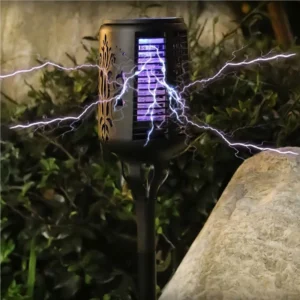 SM241028 ABS Plastic Flame Solar Mosquito Killer Tabletop Lamp_5