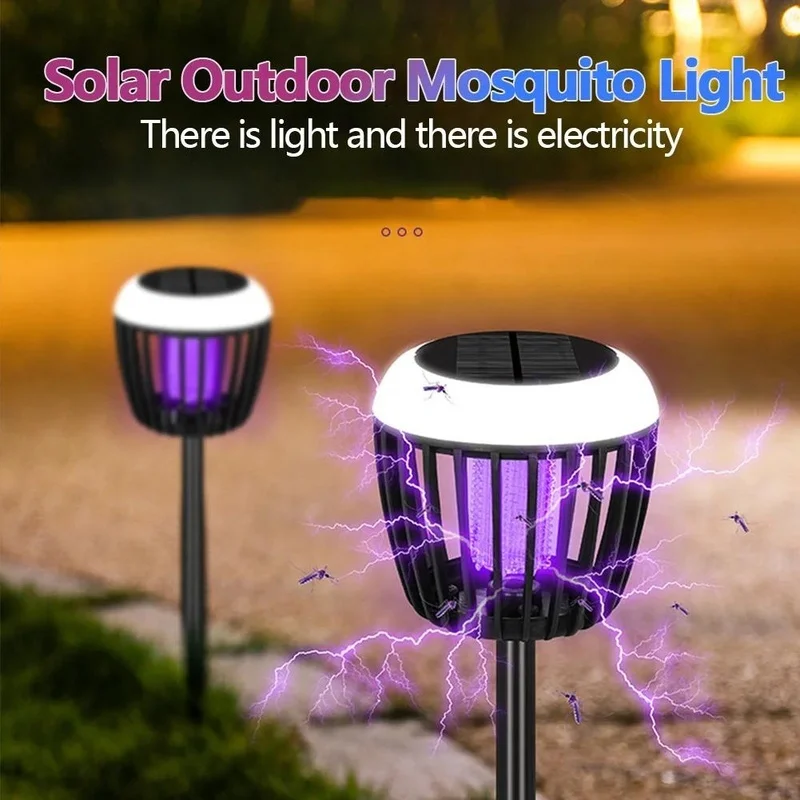 SM241030 PP Plastic Mushroom Solar Mosquito-Killing Tabletop Lamp_3