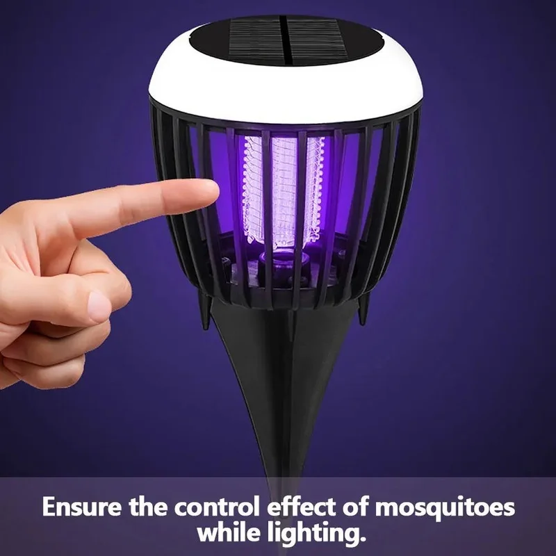 SM241030 PP Plastic Mushroom Solar Mosquito-Killing Tabletop Lamp_5