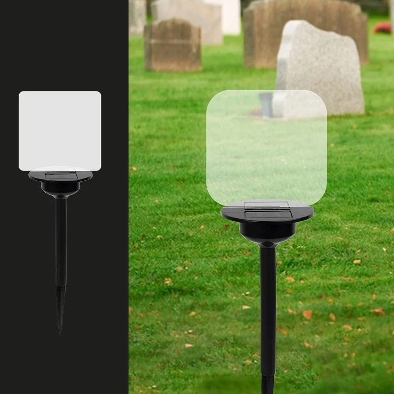 SM24123 Acrylic Plastic PP Memorial Solar Stake Light - Heart, Angel, Flower, Daisy