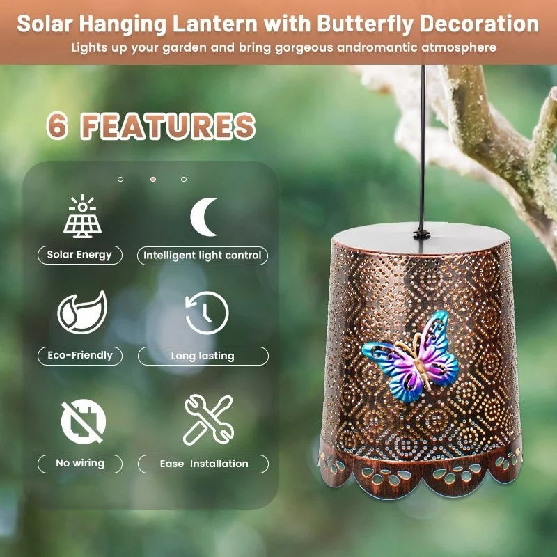SM24178 Plastic PP Solar Hanging Lantern with Butterfly and Animal Decorations_6