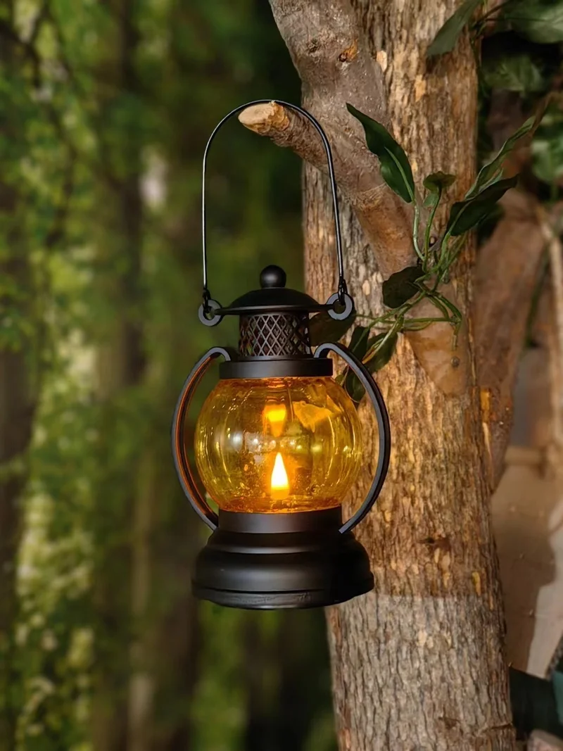 SM24292 PP Plastic Solar Hanging Lantern